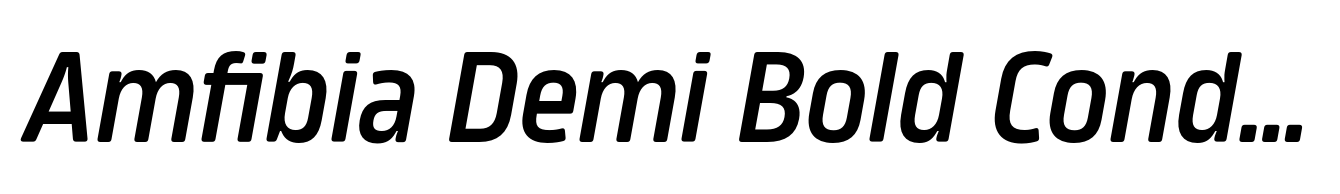 Amfibia Demi Bold Condensed Italic